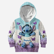 Load image into Gallery viewer, Personalized Blue Ohana Hoodie &amp; Leggings Set for Kids
