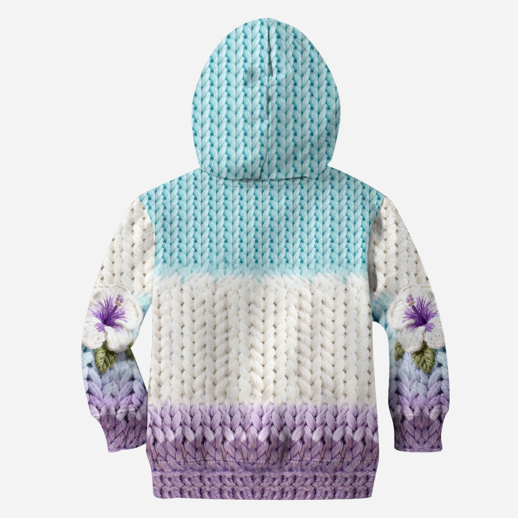 Personalized Blue Ohana Hoodie & Leggings Set for Kids