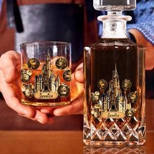 Load image into Gallery viewer, Personalized Whiskey Decanter Set Custom Name Gift for Dad
