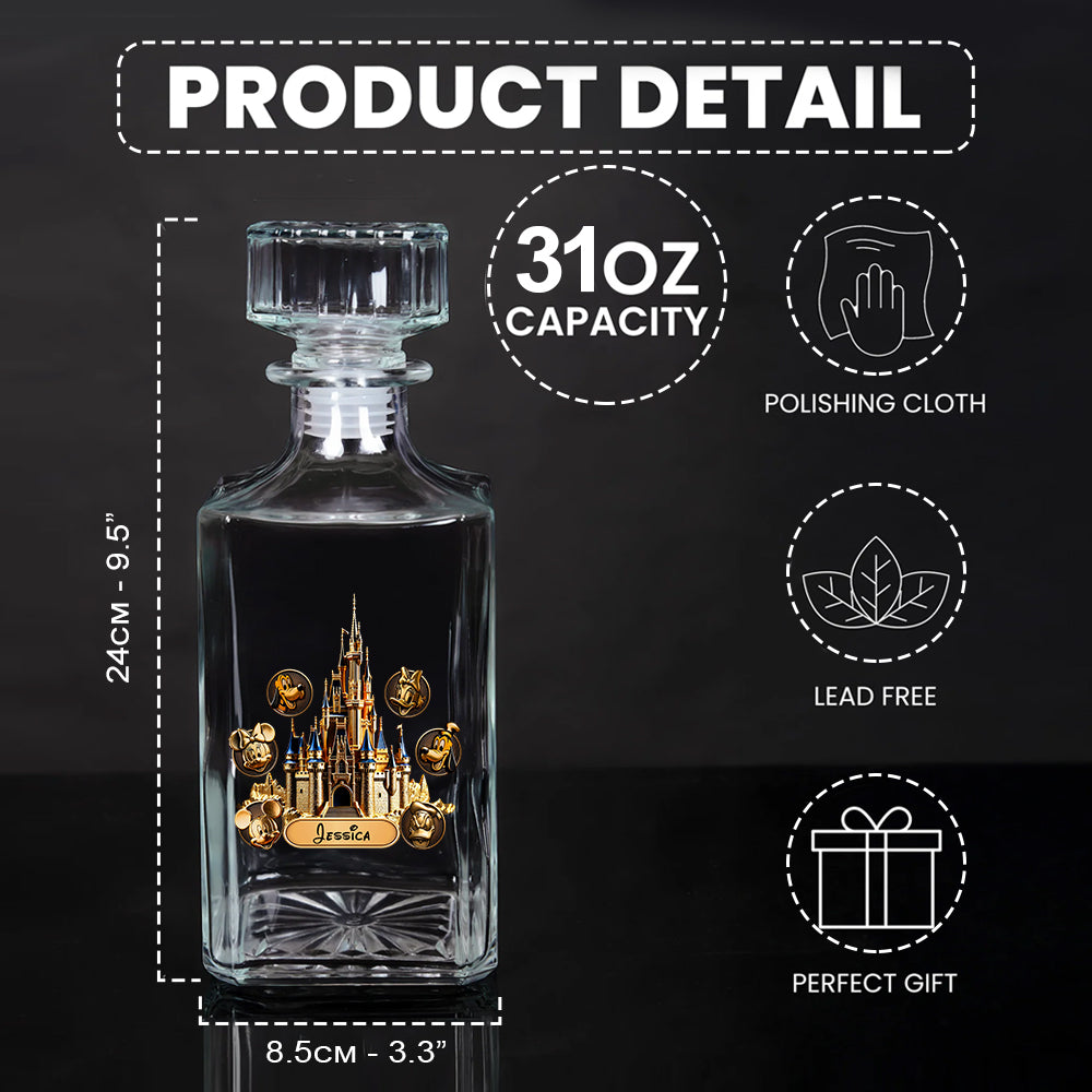 Personalized Whiskey Decanter Set Custom Name Gift for Dad