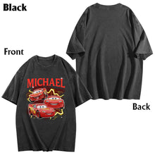 Load image into Gallery viewer, Personalized Cars Wash T-shirt Custom Name Gift for Kids
