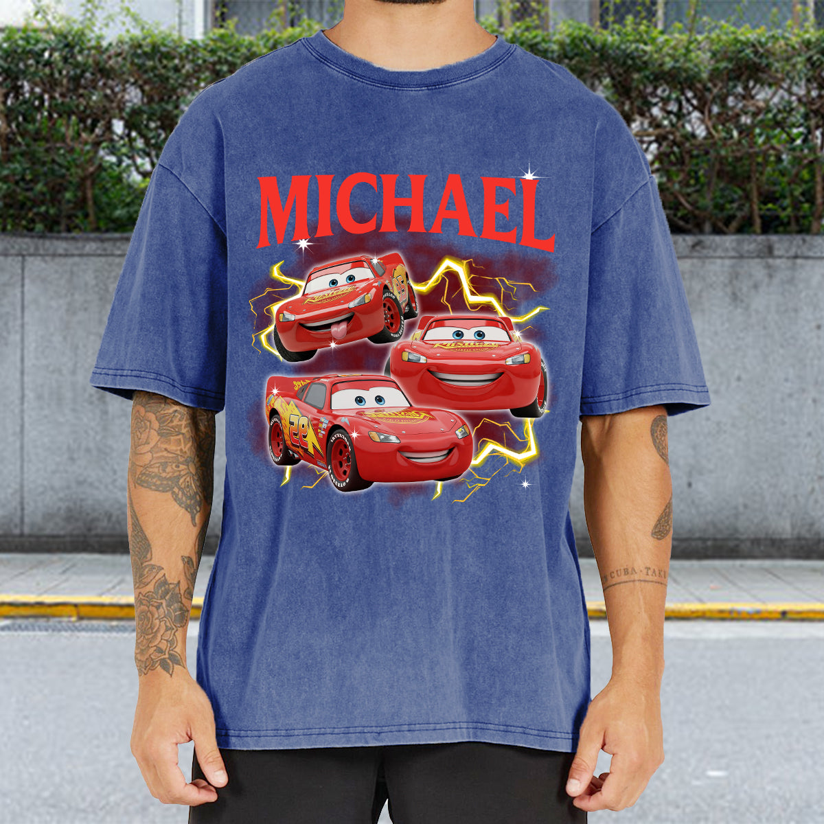 Personalized Cars Wash T-shirt Custom Name Gift for Kids