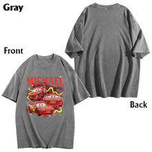 Load image into Gallery viewer, Personalized Cars Wash T-shirt Custom Name Gift for Kids
