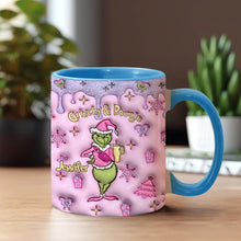 Load image into Gallery viewer, Personalized Grinchy &amp; Bougie Accent Mug Custom Name Gift for Christmas
