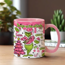 Load image into Gallery viewer, Personalized Grinch Accent Mug Custom Name Holiday Gift
