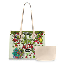 Load image into Gallery viewer, Personalized Grinch Mode Leather Handbag Custom Name Gift for Her
