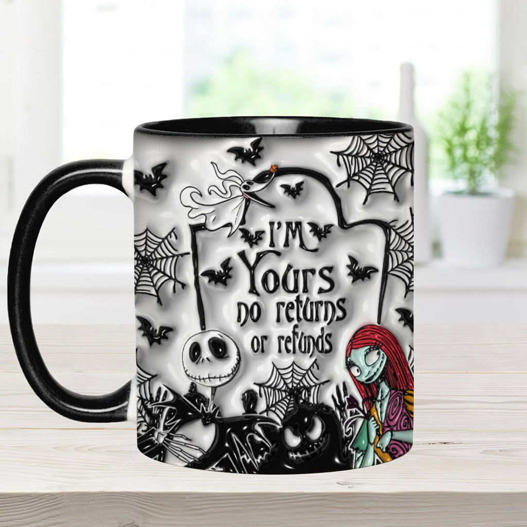 Personalized Halloween Accent Mug Custom Name for Couples