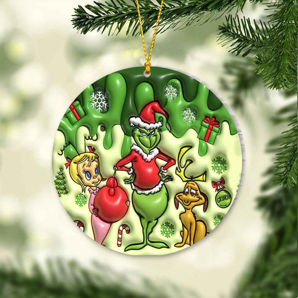 Personalized Grinchmas Christmas Ornament Custom Gift