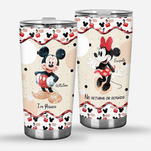 Load image into Gallery viewer, Personalized Mickey &amp; Minnie Mouse Tumbler Custom Name Gift for Couples
