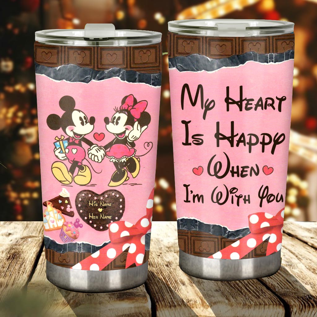 Personalized Couple Tumbler Custom Name Drinkware Gift