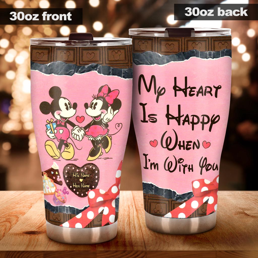 Personalized Couple Tumbler Custom Name Drinkware Gift