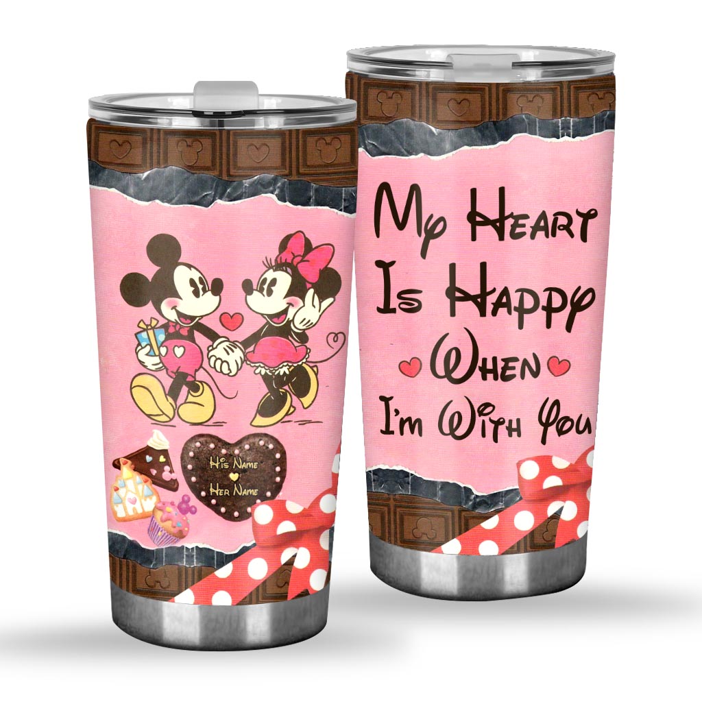 Personalized Couple Tumbler Custom Name Drinkware Gift