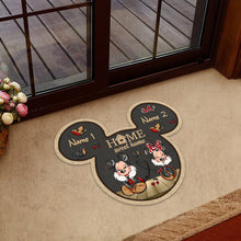 Load image into Gallery viewer, Personalized Mouse Shaped Doormat Custom Home Sweet Home Gift
