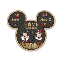 Load image into Gallery viewer, Personalized Mouse Shaped Doormat Custom Home Sweet Home Gift
