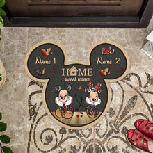 Load image into Gallery viewer, Personalized Mouse Shaped Doormat Custom Home Sweet Home Gift
