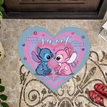 Load image into Gallery viewer, Personalized Heart-Shaped Doormat for Couples Home Decor Gift
