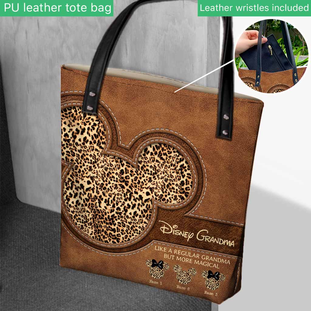 Personalized Disney Grandma Tote Bag Custom Name Gift for Mom
