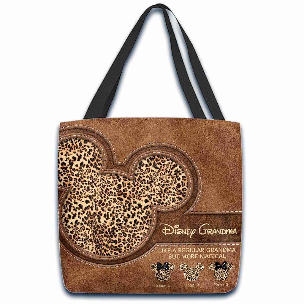 Personalized Disney Grandma Tote Bag Custom Name Gift for Mom