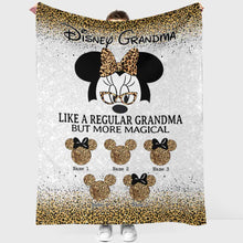 Load image into Gallery viewer, Personalized Disney Grandma Blanket Custom Names Gift for Mother's Day
