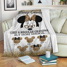 Load image into Gallery viewer, Personalized Disney Grandma Blanket Custom Names Gift for Mother's Day
