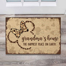 Load image into Gallery viewer, Personalized Grandma Doormat The Happiest Place Gift for Mom
