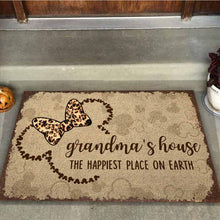 Load image into Gallery viewer, Personalized Grandma Doormat The Happiest Place Gift for Mom
