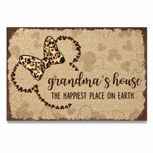 Load image into Gallery viewer, Personalized Grandma Doormat The Happiest Place Gift for Mom
