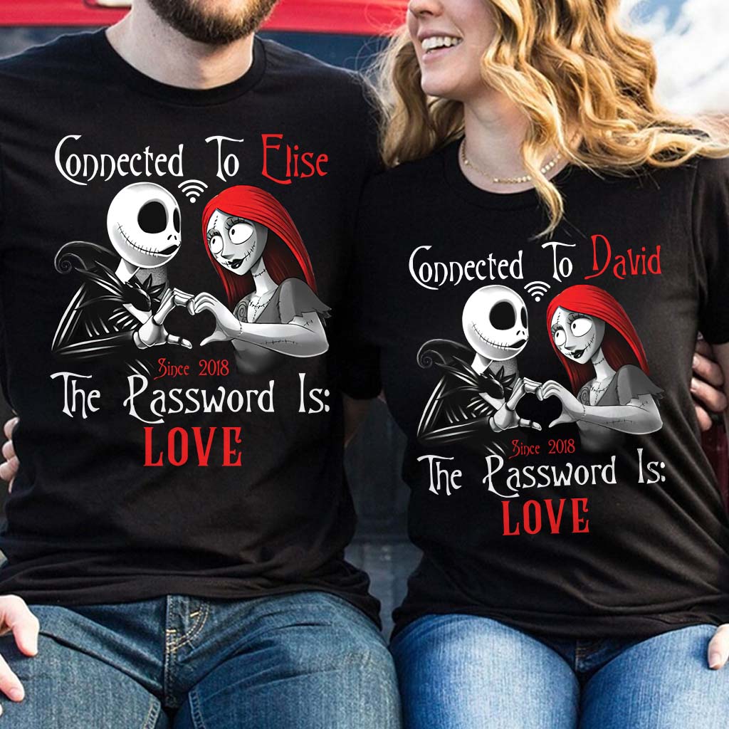 Personalized Couple T-Shirt & Hoodie with Custom Name Gift