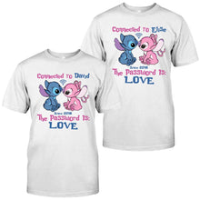 Load image into Gallery viewer, Personalized Couple T-shirt &amp; Hoodie Connected To Love Gift
