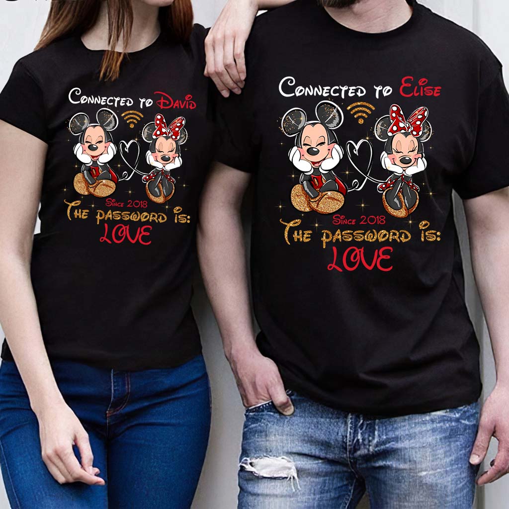 Personalized Couple T-shirt and Hoodie with Custom Names & Year