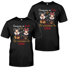 Load image into Gallery viewer, Personalized Couple T-shirt and Hoodie with Custom Names &amp; Year
