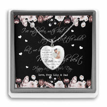 Load image into Gallery viewer, Personalized Mother's Day Heart Pendant Necklace with Photo &amp; Engraving

