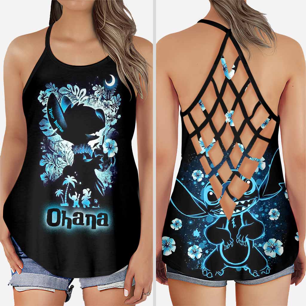 Personalized Ohana Cross Tank Top Unique Summer Gift
