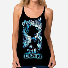Load image into Gallery viewer, Personalized Ohana Cross Tank Top Unique Summer Gift
