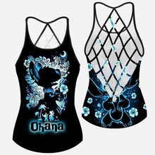 Load image into Gallery viewer, Personalized Ohana Cross Tank Top Unique Summer Gift
