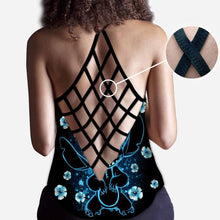 Load image into Gallery viewer, Personalized Ohana Cross Tank Top Unique Summer Gift
