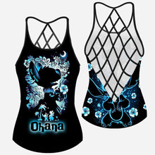 Load image into Gallery viewer, Personalized Ohana Cross Tank Top Unique Summer Gift
