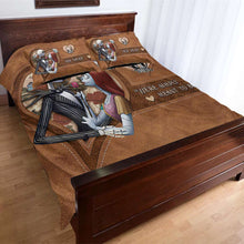 Load image into Gallery viewer, Personalized Nightmare Couple Bedding Set with Custom Names
