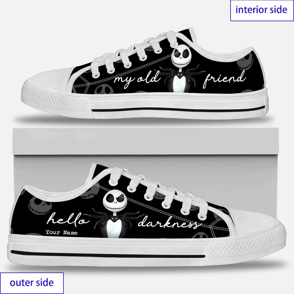 Personalized Low Top Shoes Custom Name Halloween Gift