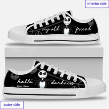 Load image into Gallery viewer, Personalized Low Top Shoes Custom Name Halloween Gift
