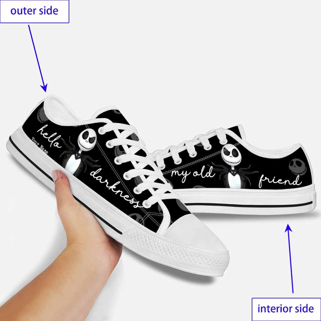 Personalized Low Top Shoes Custom Name Halloween Gift