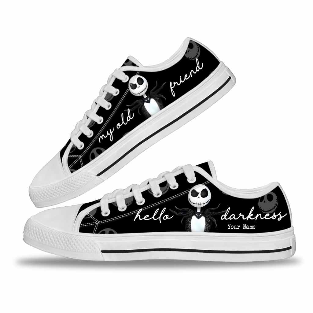 Personalized Low Top Shoes Custom Name Halloween Gift