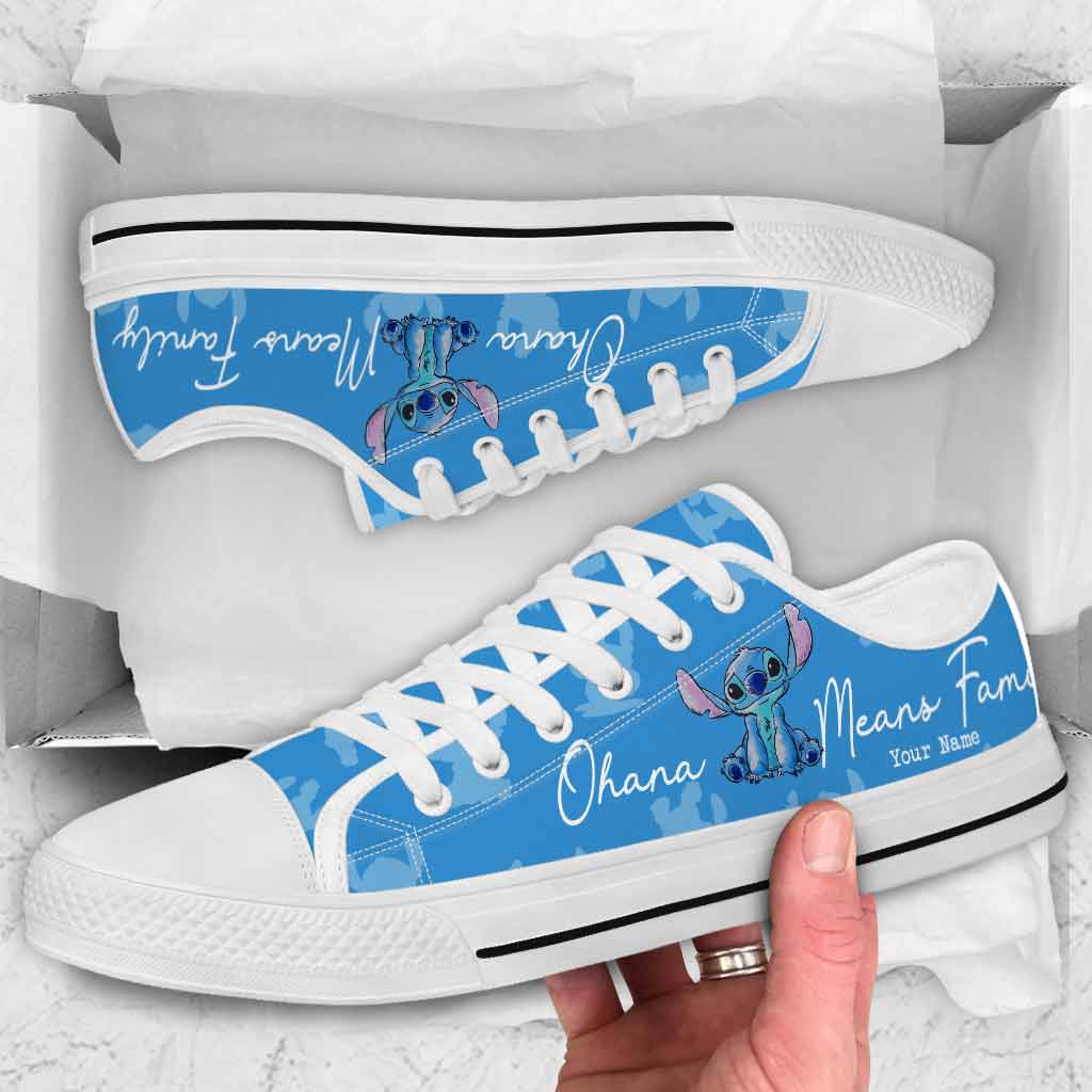 Personalized Ohana Low Top Shoes Custom Name Gift for Family