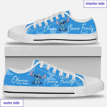 Load image into Gallery viewer, Personalized Ohana Low Top Shoes Custom Name Gift for Family
