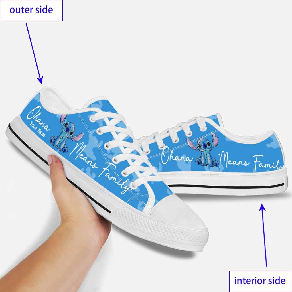 Personalized Ohana Low Top Shoes Custom Name Gift for Family