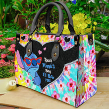Load image into Gallery viewer, Personalized Ohana Leather Handbag Custom Name Gift for Her
