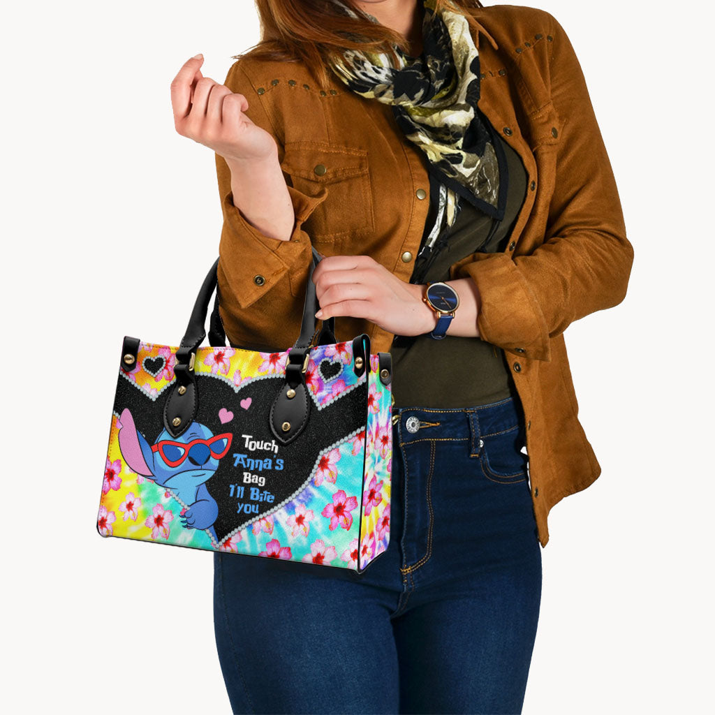 Personalized Ohana Leather Handbag Custom Name Gift for Her