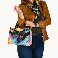 Load image into Gallery viewer, Personalized Ohana Leather Handbag Custom Name Gift for Her
