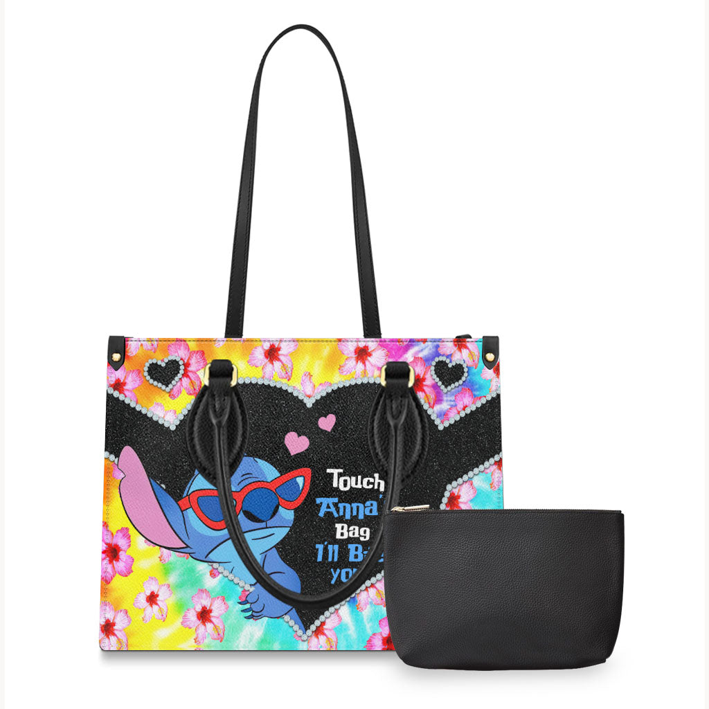Personalized Ohana Leather Handbag Custom Name Gift for Her