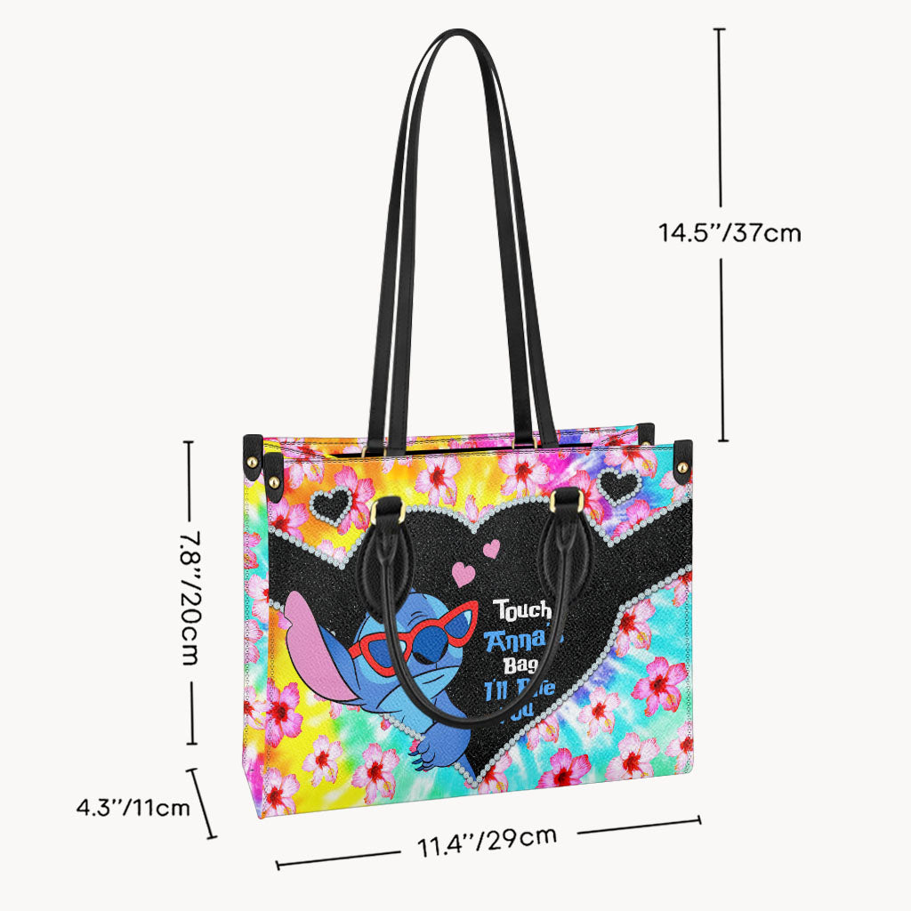Personalized Ohana Leather Handbag Custom Name Gift for Her